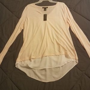 NWT  WHBM Lg. Peach Top